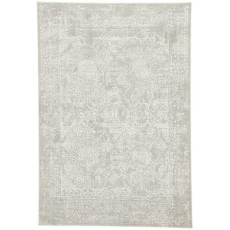 JAIPUR RUGS Cirque Machine Made Lianna Design Rectangle Rug, Flint Gray - 10 x 14 ft. RUG137439